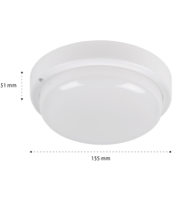 Lampa LED IP54 Maks okrągła 12W biała czujnik ruchu