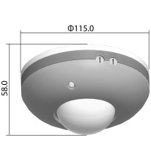 Czujnik ruchu PIR sufitowy