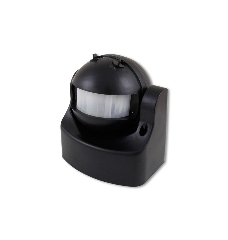 Czujnik ruchu PIR 180' czarny IP44 | LVT