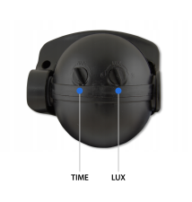 Czujnik ruchu PIR 180' czarny IP44