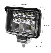 Lampa LED Robocza 10-60V 54W 18LED | LVT