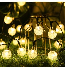 Girlanda LED solarna 20 LED 485cm okrągła | LVT