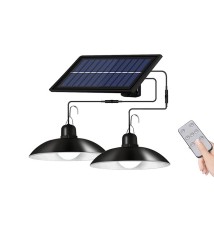 Lampa solarna LED High Bay x2 z pilotem