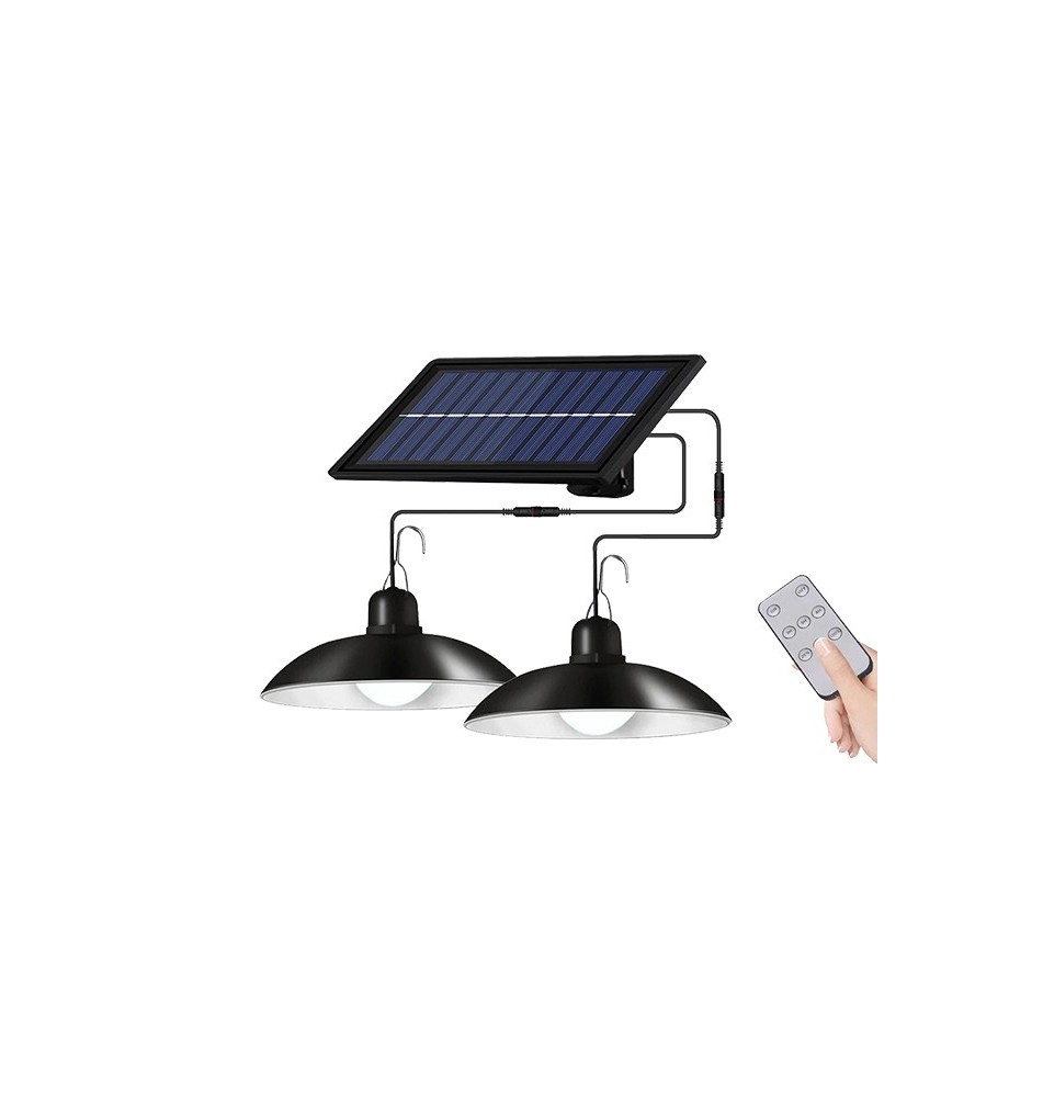 Lampa solarna LED High Bay x2 z pilotem