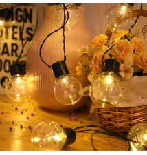 Girlanda LED solarna 10 335cm okrągła