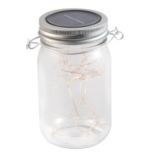 Lampa LED solarna dekoracyjna słoik