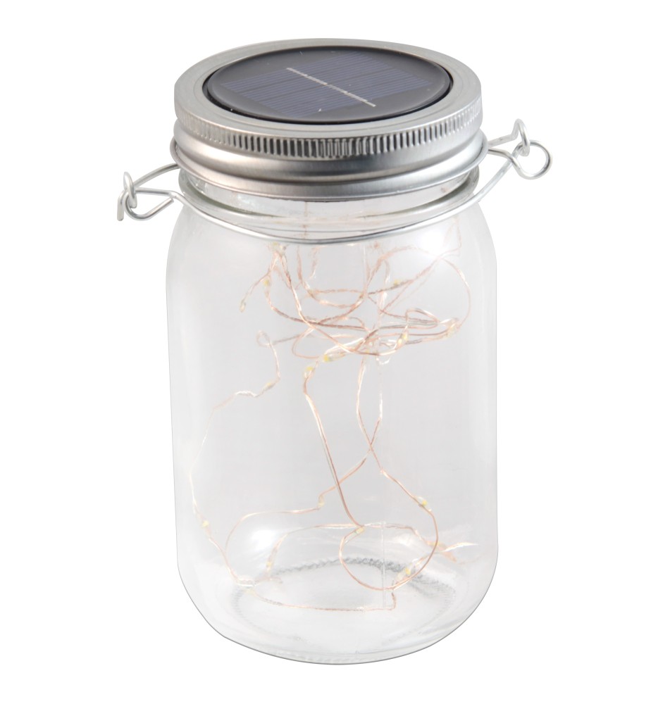 Lampa LED solarna dekoracyjna słoik