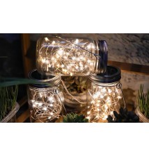 Lampa LED solarna dekoracyjna słoik | LVT