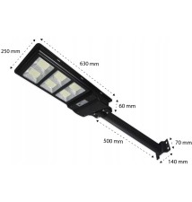 Lampa LED solarna uliczna 270W IP65 pilot 6000K | LVT