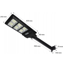 Lampa LED solarna uliczna 270W IP65 pilot 6000K