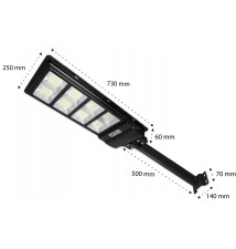 Lampa LED solarna uliczna 360W IP65 pilot 6000K | LVT