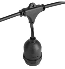 24V LED String Lights, 10 m, 10x E27 | LVT