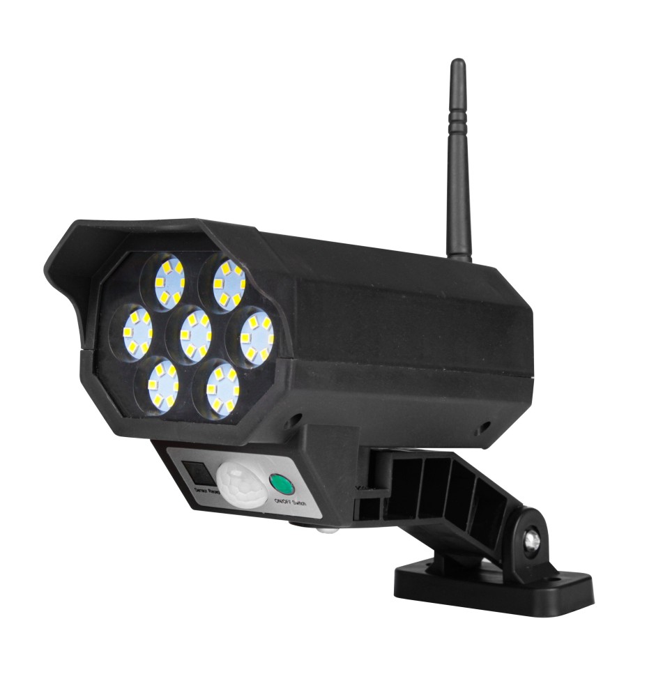 Lampa LED solarna atrapa kamery SMD czujnik ruchu