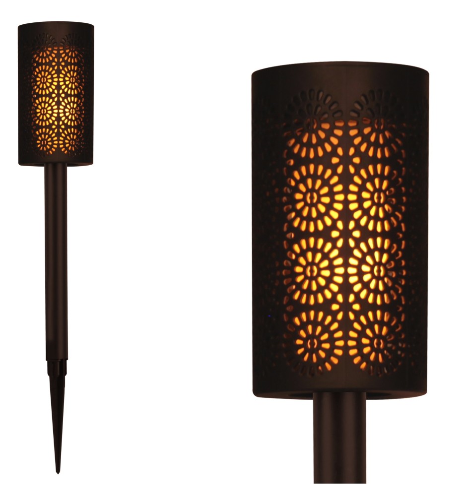 Lampa solarna LED ogrodowa pochodnia 39cm