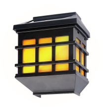 Lampa LED solarna kinkiet płomień