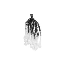 Solar LED String Lights, 40 LEDs, 785 cm, Teardrop Shape | LVT