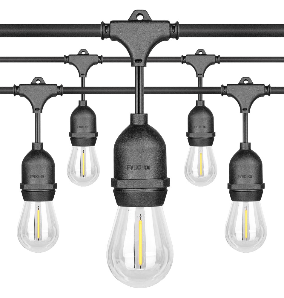 24V LED String Lights, 10 m, 10x E27 | LVT