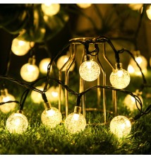 Girlanda LED solarna 40 LED 785cm okrągła | LVT