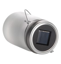 Lampa LED solarna dekoracyjna słoik płomień