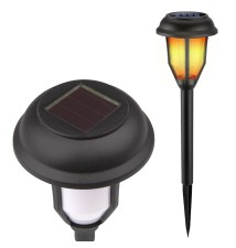 Lampa solarna LED ogrodowa pochodnia 40cm | LVT
