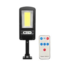 Lampa LED solarna Slim COB czujnik PIR pilot uchwyt | LVT