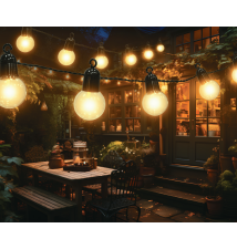 Girlanda LED solarna 485cm 20 LED