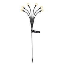 Lampa solarna LED ogrodowa wbijana x6 LED 73cm