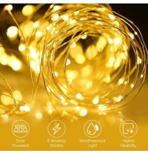 Girlanda LED solarna 400 LED 4190cm linka | LVT