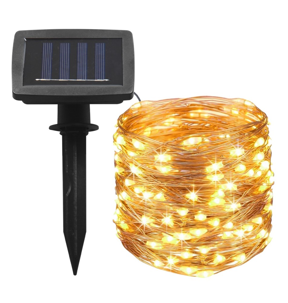 Girlanda LED solarna 200 LED 2190cm linka | LVT