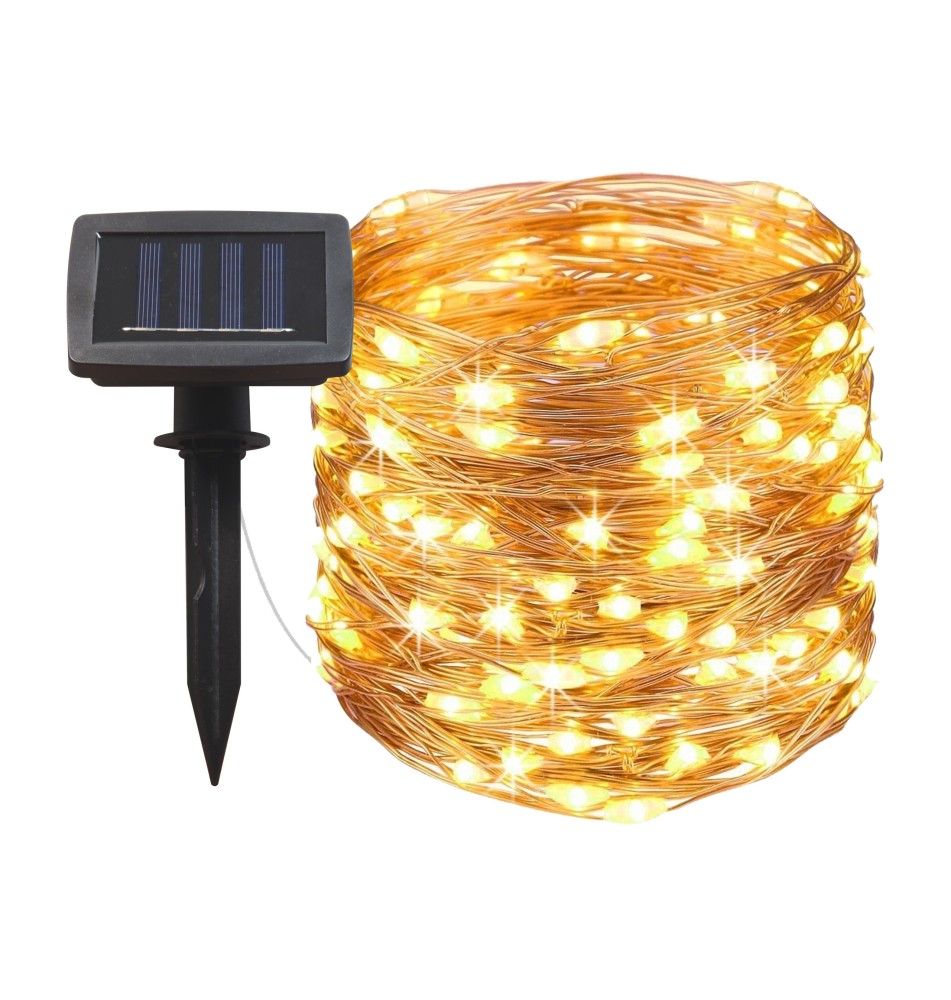 Girlanda LED solarna 100 LED 1190cm linka | LVT