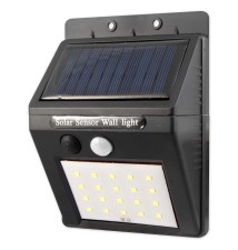 Lampa LED solarna 30xSMD czujnik ruchu 2,5m kabel