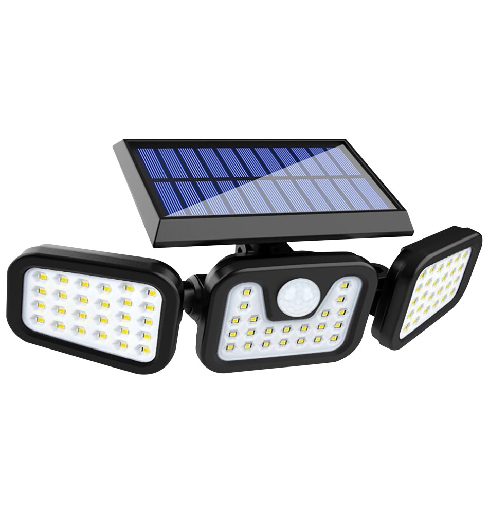 Naświetlacz LED solarny IP65 74xSMD PIR