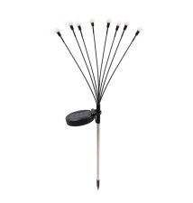 Lampa solarna LED ogrodowa wbijana x8 LED 73cm | LVT