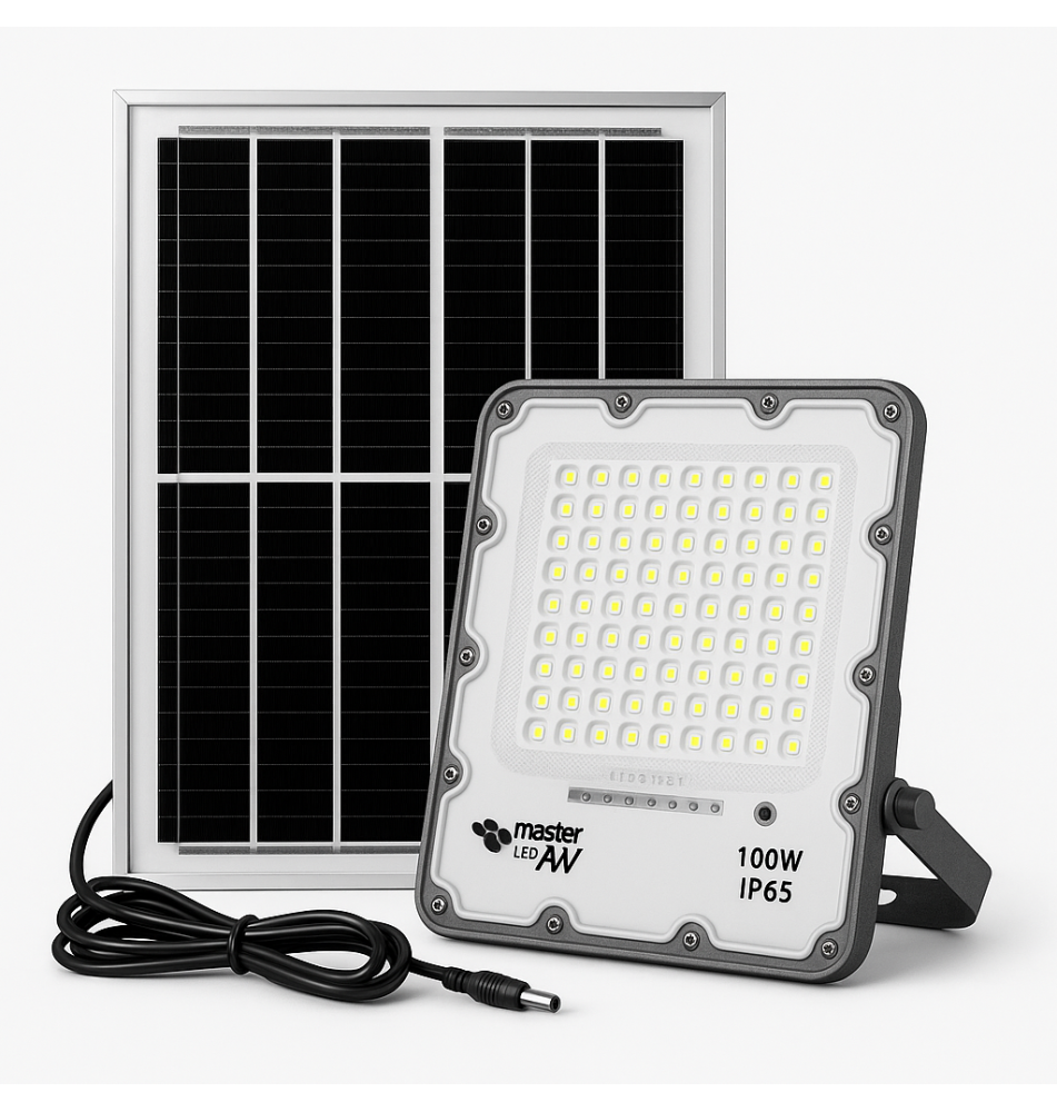 Naświetlacz LED SMD solarny Korsa 100W pilot 4500K