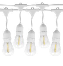 Girlanda LED 230V 5m 5x E27 Biała