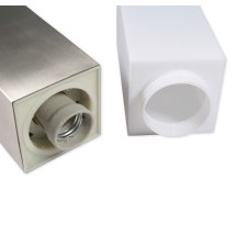 Lampa ogrodowa LED E27 Havana stojąca 45cm srebrna