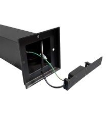Lampa ogrodowa LED E27 Havana stojąca 45cm czarna | LVT