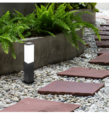 Lampa ogrodowa LED E27 Havana stojąca 45cm czarna