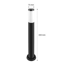 Lampa ogrodowa LED E27 Manila stojąca 65cm czarna