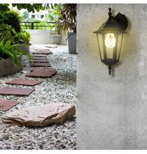 Lampa ogrodowa LED E27 Victoria naścienna dół | LVT