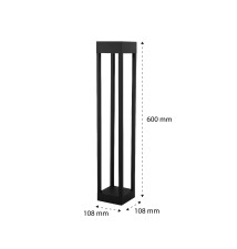 Lampa ogrodowa LED GX53 Lemo 60cm stojąca | LVT