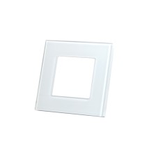 Single White Glass Frame for Outlet | LVT