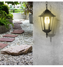 Lampa ogrodowa LED E27 Victoria wisząca