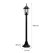 Lampa ogrodowa LED E27 Victoria stojąca 100cm | LVT