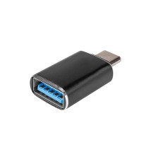 USB-A to USB-C Adapter, 5A, Black | LVT