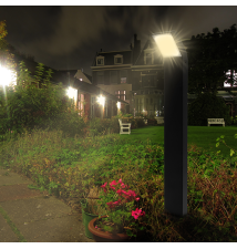 Lampa ogrodowa LED 12W Clark 80cm stojąca czarna