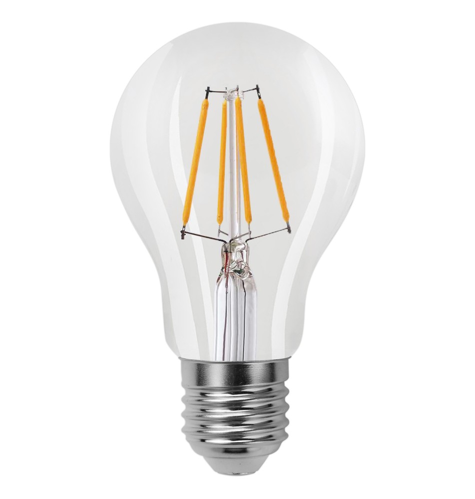 Żarówka LED E27 Filament 3-Dimm A60 2700K 6W Clear | LVT