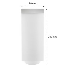 Klosz srebrny do lamp ogrodowych Havana