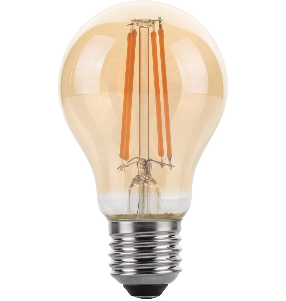 Żarówka LED E27 Filament A60 4000K 10W Amber