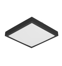 Plafon Solen 2xE27 kwadrat czarny | LVT